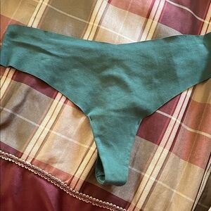 AERIE 🆕 NWT Superchill Cotton Stretch Thong Underwear Panty green NEW